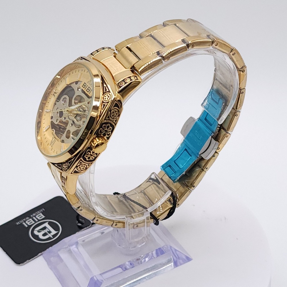BIBI Automatic Skeleton Gold Watch 41.5mm - Picture 10 of 17